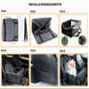 LHCY Dog Car Seat, Foldable Waterproof Carrier for Small Dogs and Cats, Dark Gray view 4
