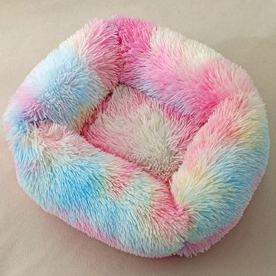 LETIAN Plush Square Pet Bed for Cats, Puppies, and Small to Medium Dogs