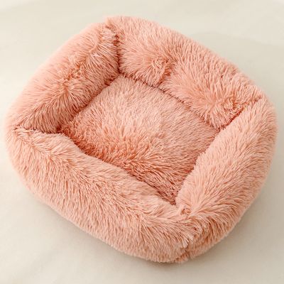 LETIAN Fluffy Square Pet Bed for Cats, Puppies, and Small to Medium Dogs