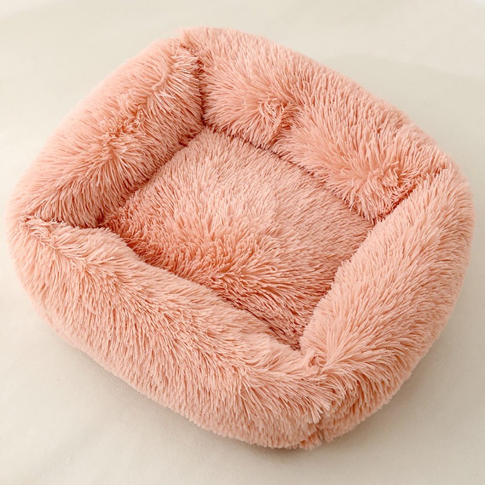 LETIAN Fluffy Square Pet Bed for Cats, Puppies, and Small to Medium Dogs