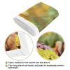 Warm Printed German Shepherd Dog Blanket with Floral Design view 4