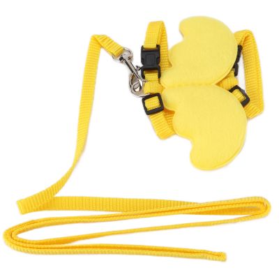 Pet Harness and Leash Set for Chickens and Ducks (Yellow, S)