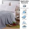 Surwin Cozy Flannel Blanket, Spring Flowers Print, Soft Plush Fleece Blanket for Baby, Sofa, Gifts and Decor, Harvest, 31.5 x 47.2 in view 4