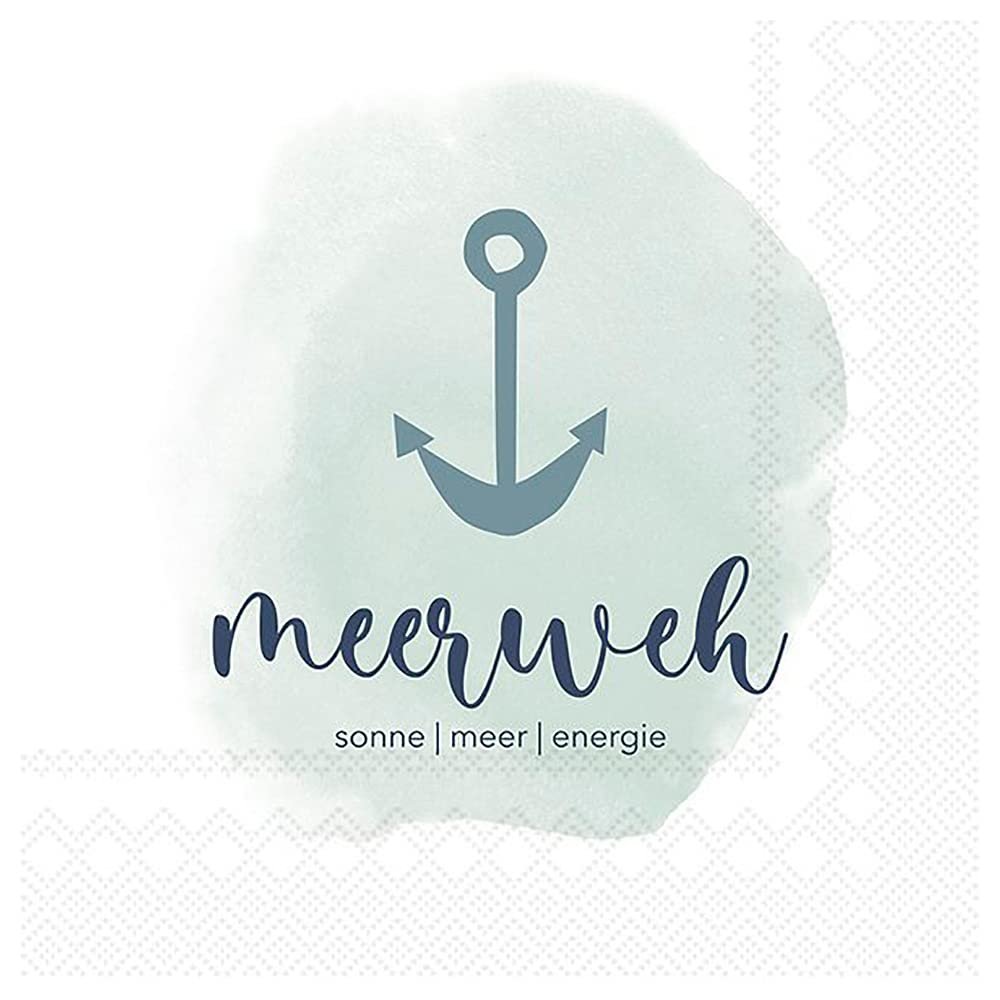 Napkins "Meerweh Aqua," 20 Count