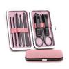 UKKO 8-Piece Nail Clipper Set, Multifunctional Stainless Steel, Black view 3