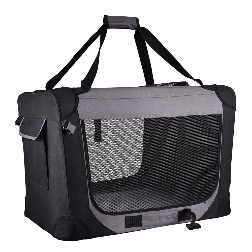 Trendline Pet Carrier, 70 x 52 x 52 cm, Black/Gray