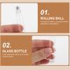 Lurrose 20-Piece Compact Glass Roller Bottles for Perfume and Essential Oils view 2