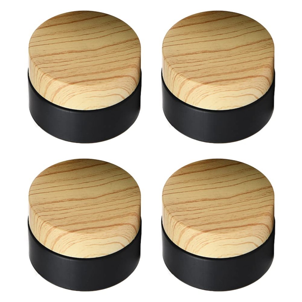 Lurrose 4-Piece Glass Cosmetic Cream Jars, Small Travel Containers for Creams and Lotions