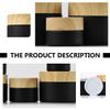 Lurrose 4-Piece Glass Cosmetic Cream Jars, Small Travel Containers for Creams and Lotions view 3