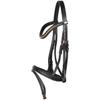 Marengos Comfort Snaffle Bridle, Black/Rose Gold, Pony view 1