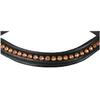 Marengos Comfort Snaffle Bridle, Black/Rose Gold, Pony view 3