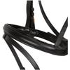 Marengos Comfort Snaffle Bridle, Black/Rose Gold, Pony view 4