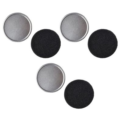 Cosmetic Brush Cleaner, 3-Piece Set with Sponge and Metal Cleaning Box, Black