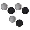 Cosmetic Brush Cleaner, 3-Piece Set with Sponge and Metal Cleaning Box, Black view 1