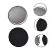 Cosmetic Brush Cleaner, 3-Piece Set with Sponge and Metal Cleaning Box, Black view 4