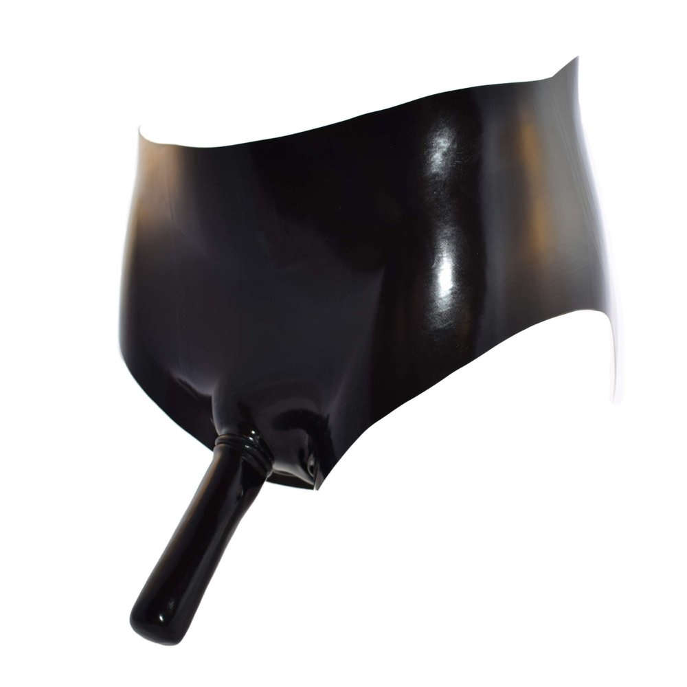 Rubberfashion Latex Slip, Black, 0.4 mm, XL