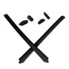 Mryok Replacement Earsocks and Nose Pad Set for Oakley Flak Draft OO9364 Sunglasses, Black, One Size view 1