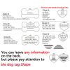 Engraved Pet ID Tag for Kittens, Puppies, Dogs and Cats, Stainless Steel, Breakaway Collar Tag, Name/Phone/Sex, Heart, Silver, M view 3