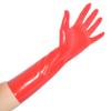 Rubberfashion Short Latex Gloves, Red, 0.4 mm, Size M view 2