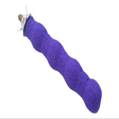 Anawakia Mineral Stones Bird Perch, Purple, 11 cm
