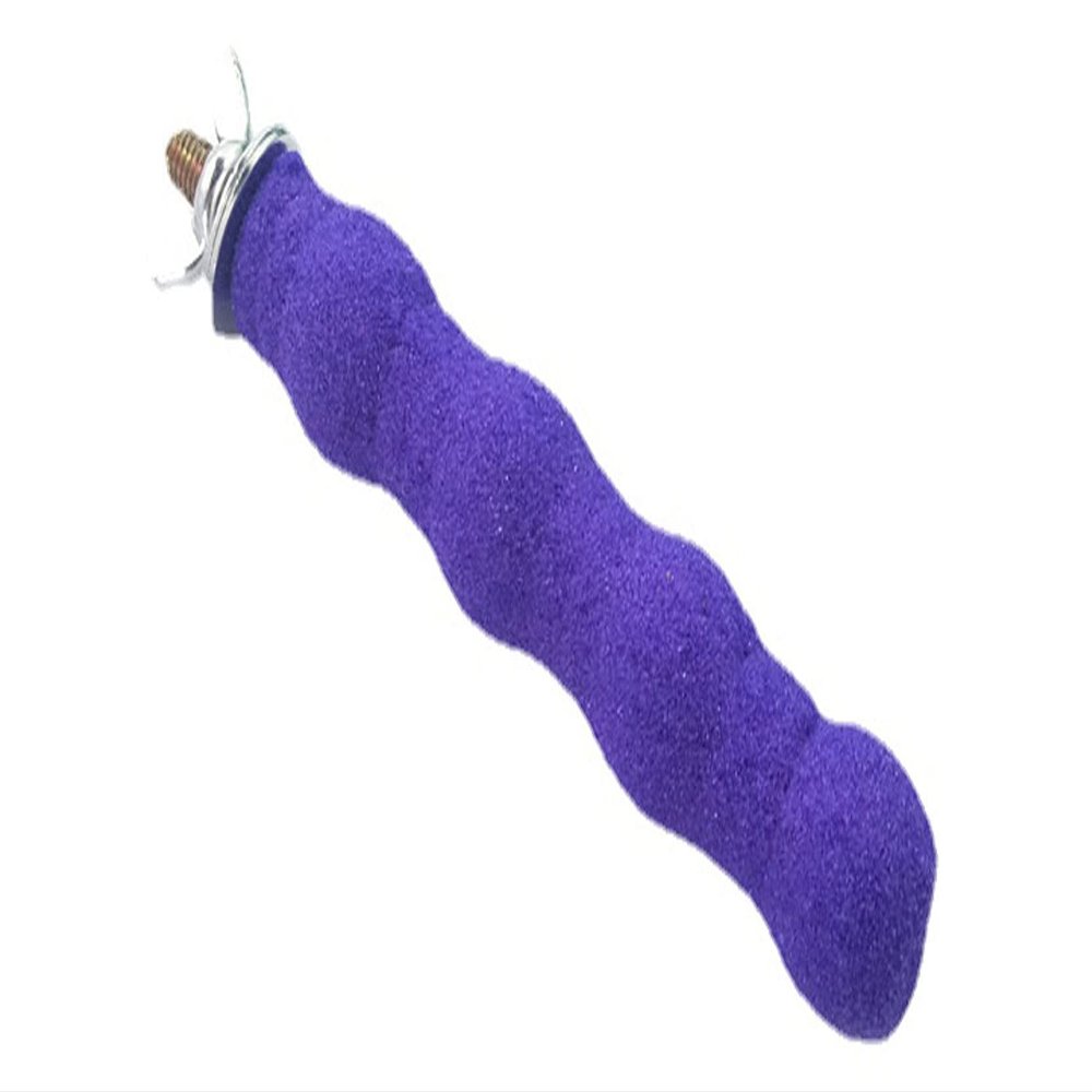 Anawakia Mineral Stones Bird Perch, Purple, 11 cm