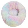 Aldenhovен Goods Round Plush Dog Bed, Rainbow, 80 cm view 1