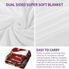 UOOYAA Personalized Photo Blanket, Custom Picture and Text Collage, Super Soft Fleece Blanket, Gift for Friends, Family, Babies and Pets, 8 Photos, 140 x 180 cm view 2
