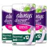 Always Discreet Normal Incontinence Pads for Sensitive Bladder, 12 ct per Pack (3 Packs) view 1