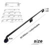 Stair Handrail Complete Kit, 5.4 m, Black Metal Pipe Design view 2