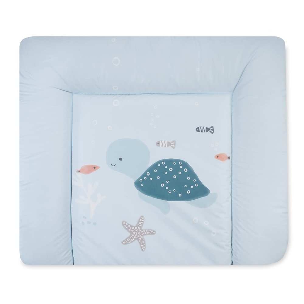 Julius Zöllner Softy Changing Mat 75 x 75 cm – Waterproof, Wipe-Clean – Made in Germany – OEKO-TEX Standard 100 – Sealife