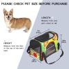 Pet Carrier Bag with Flower and Butterfly Design, Soft-Sided, Foldable view 2