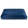 BOUTIQUE ZOO Exclusive Dog Bed | Memory Foam Cushion | Washable Faux Suede Mat | XXL 100 x 120 cm | Dark Blue (Velvet) view 2