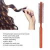 Round Blow-Dry Brush with Soft Nylon Bristles and Natural Wood Handle view 2