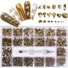 3D Flatback Glass Nail Rhinestones, Fancy-Shaped Crystals for DIY Nail Art view 1