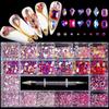 3D Flatback Glass Nail Rhinestones, Fancy-Shaped Crystals for DIY Nail Art view 2