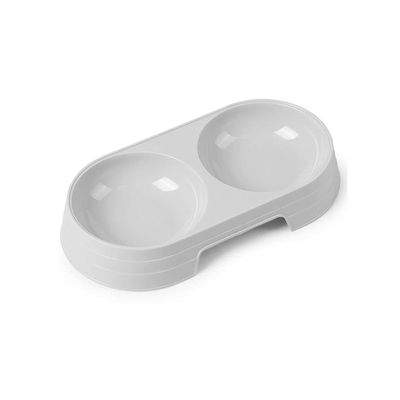 Elevated Double-Bowl Pet Feeder for Small Dogs and Cats