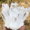 ZTBH Natural White Quartz Crystal Cluster, Meditation and Home Decor (750–800 g) view 2