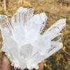 ZTBH Natural White Quartz Crystal Cluster, Meditation and Home Decor (750–800 g) view 4