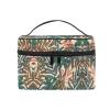 Tropical Green Leaf Makeup Bag Organizer view 1