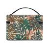 Tropical Green Leaf Makeup Bag Organizer view 4