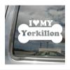 myrockshirt I Love My Yorkillon Mixed Dog Bone Sticker, approx. 17 cm view 1