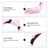 Minkissy Leather Knotted Headband with Cross Knot view 2