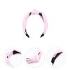 Minkissy Leather Knotted Headband with Cross Knot view 3