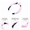 Minkissy Leather Knotted Headband with Cross Knot view 4