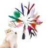VIKSAUN 10-Piece Cat Wand Replacement Feather Attachments with Bells view 1