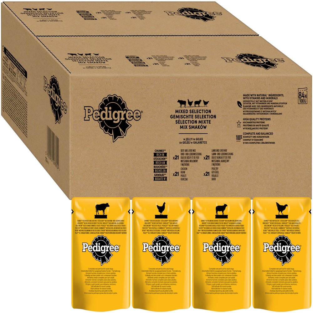 PEDIGREE Adult Multipack Mixed Selection in Jelly - Dog Food