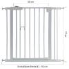 Stair Safety Gate, White, No-Drill, Auto-Close, 81–92 cm view 3