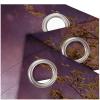 FTCAKET Purple Curtains with Flowers, Horses and Christmas 3D Pattern, 2-Piece Set, 280 x 260 cm view 3