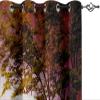 FTCAKET Purple Curtains with Flowers, Horses and Christmas 3D Pattern, 2-Piece Set, 280 x 260 cm view 4
