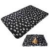 VILLCASE Pet Dog Cat Paw Fleece Blanket (Black) view 1